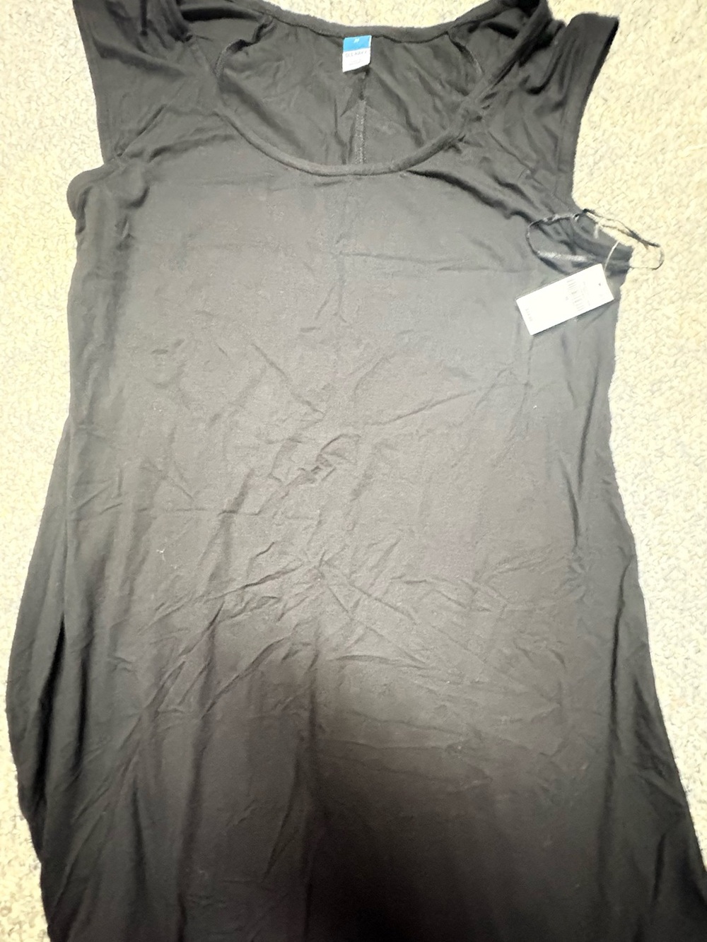 GAP Black Scoop Neck Tank Dress